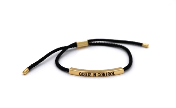 Christian Rope Bracelet - God Is In Control