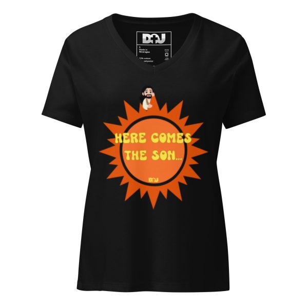 Here Comes the Son - Women's V-Neck Tee