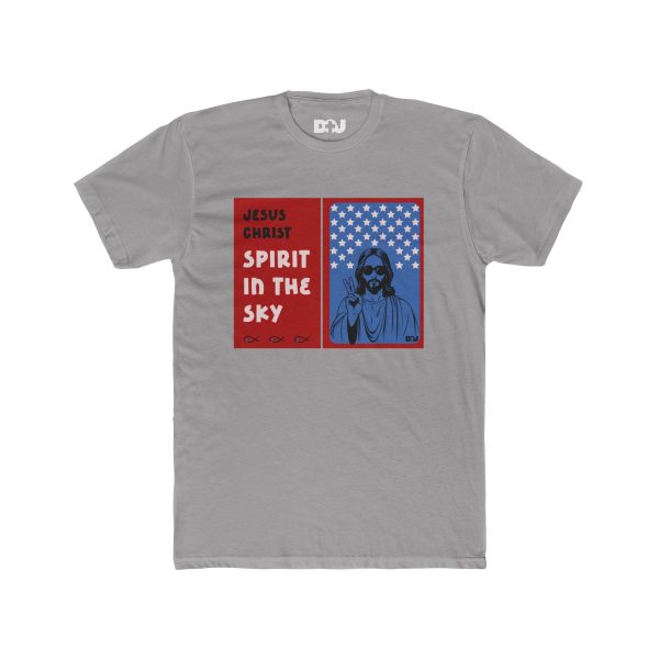 Spirit In The Sky Unisex Cotton Shirt Retro Grey