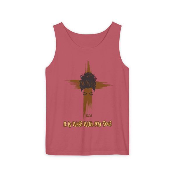 Spiritual Wellness Tank Top - It is Well With My Soul, Women's Apparel, Inspirational Gift, Summer Style, Faith-Based Fashion