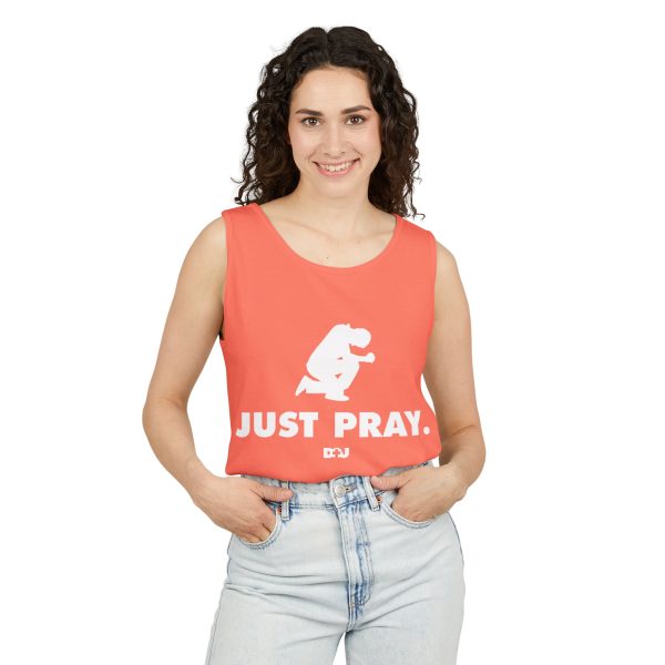 Unisex Tank Top, Just Pray Graphic Tank, Summer Beachwear, Casual Fitness Wear, Inspirational Clothing, Gift for Him/Her
