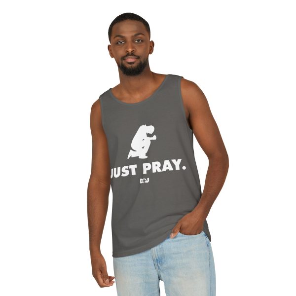 Unisex Tank Top, Just Pray Graphic Tank, Summer Beachwear, Casual Fitness Wear, Inspirational Clothing, Gift for Him/Her