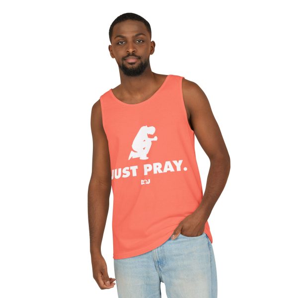 Unisex Tank Top, Just Pray Graphic Tank, Summer Beachwear, Casual Fitness Wear, Inspirational Clothing, Gift for Him/Her