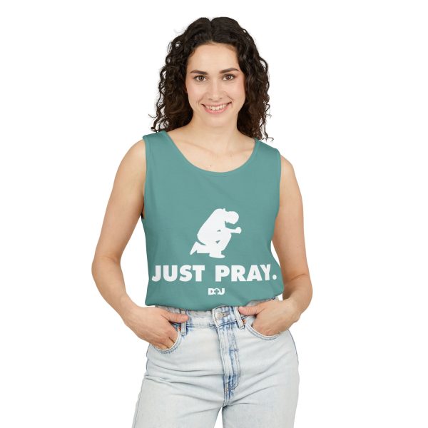 Unisex Tank Top, Just Pray Graphic Tank, Summer Beachwear, Casual Fitness Wear, Inspirational Clothing, Gift for Him/Her