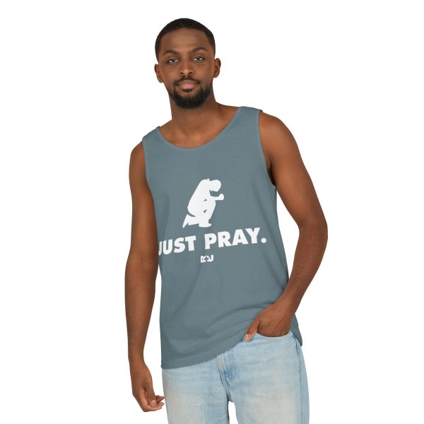 Unisex Tank Top, Just Pray Graphic Tank, Summer Beachwear, Casual Fitness Wear, Inspirational Clothing, Gift for Him/Her