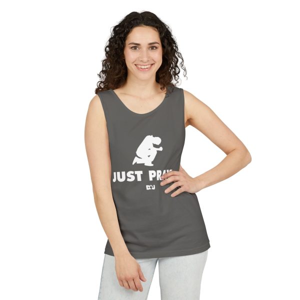Unisex Tank Top, Just Pray Graphic Tank, Summer Beachwear, Casual Fitness Wear, Inspirational Clothing, Gift for Him/Her