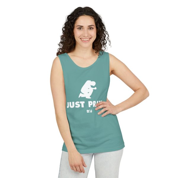 Unisex Tank Top, Just Pray Graphic Tank, Summer Beachwear, Casual Fitness Wear, Inspirational Clothing, Gift for Him/Her