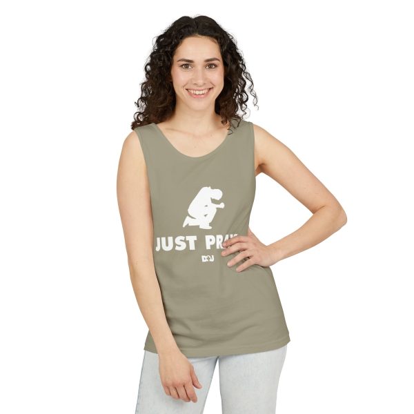Unisex Tank Top, Just Pray Graphic Tank, Summer Beachwear, Casual Fitness Wear, Inspirational Clothing, Gift for Him/Her