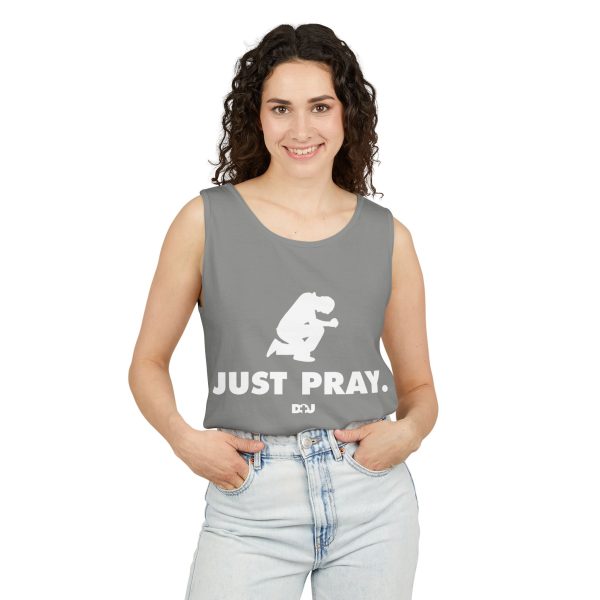 Unisex Tank Top, Just Pray Graphic Tank, Summer Beachwear, Casual Fitness Wear, Inspirational Clothing, Gift for Him/Her