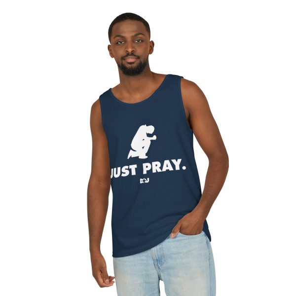 Unisex Tank Top, Just Pray Graphic Tank, Summer Beachwear, Casual Fitness Wear, Inspirational Clothing, Gift for Him/Her