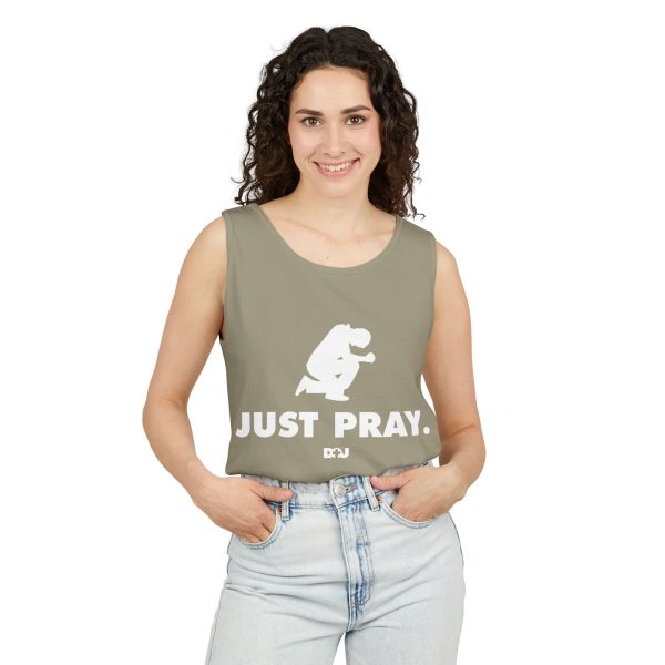 Unisex Tank Top, Just Pray Graphic Tank, Summer Beachwear, Casual Fitness Wear, Inspirational Clothing, Gift for Him/Her