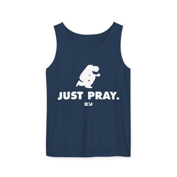 Unisex Tank Top, Just Pray Graphic Tank, Summer Beachwear, Casual Fitness Wear, Inspirational Clothing, Gift for Him/Her
