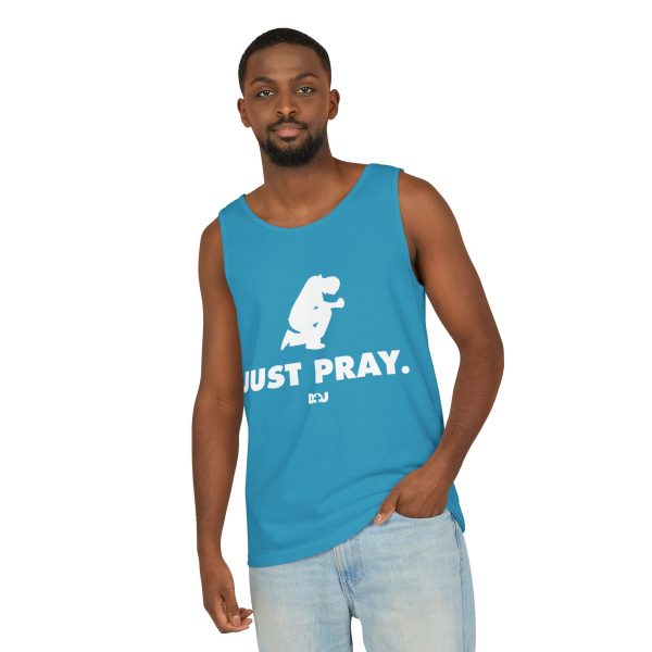 Unisex Tank Top, Just Pray Graphic Tank, Summer Beachwear, Casual Fitness Wear, Inspirational Clothing, Gift for Him/Her