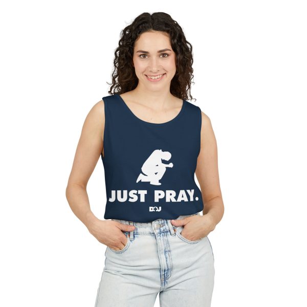 Unisex Tank Top, Just Pray Graphic Tank, Summer Beachwear, Casual Fitness Wear, Inspirational Clothing, Gift for Him/Her