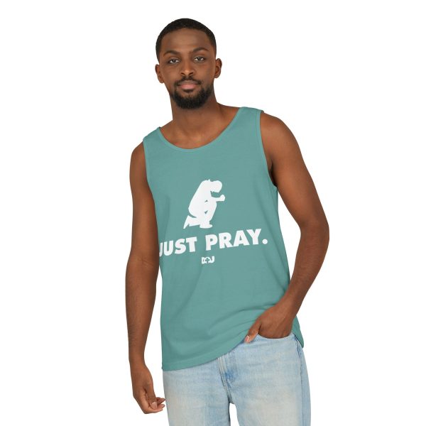 Unisex Tank Top, Just Pray Graphic Tank, Summer Beachwear, Casual Fitness Wear, Inspirational Clothing, Gift for Him/Her