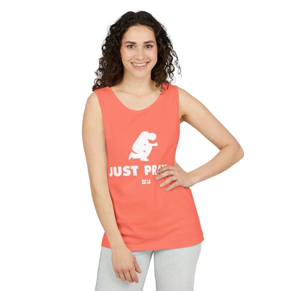 Unisex Tank Top, Just Pray Graphic Tank, Summer Beachwear, Casual Fitness Wear, Inspirational Clothing, Gift for Him/Her