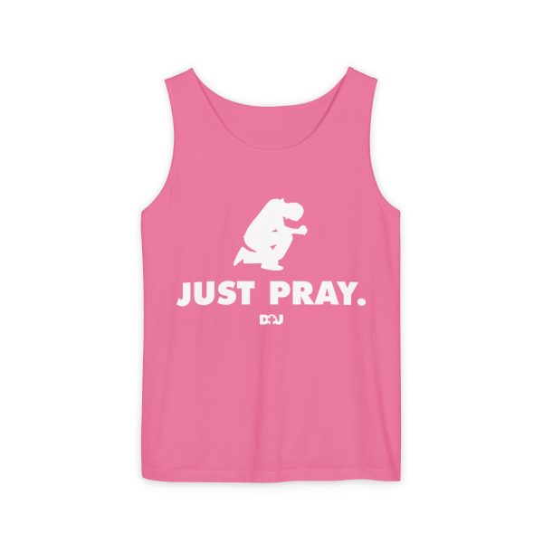 Unisex Tank Top, Just Pray Graphic Tank, Summer Beachwear, Casual Fitness Wear, Inspirational Clothing, Gift for Him/Her