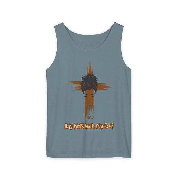 Spiritual Wellness Tank Top - It is Well With My Soul, Women's Apparel, Inspirational Gift, Summer Style, Faith-Based Fashion