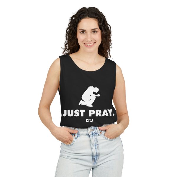 Unisex Tank Top, Just Pray Graphic Tank, Summer Beachwear, Casual Fitness Wear, Inspirational Clothing, Gift for Him/Her
