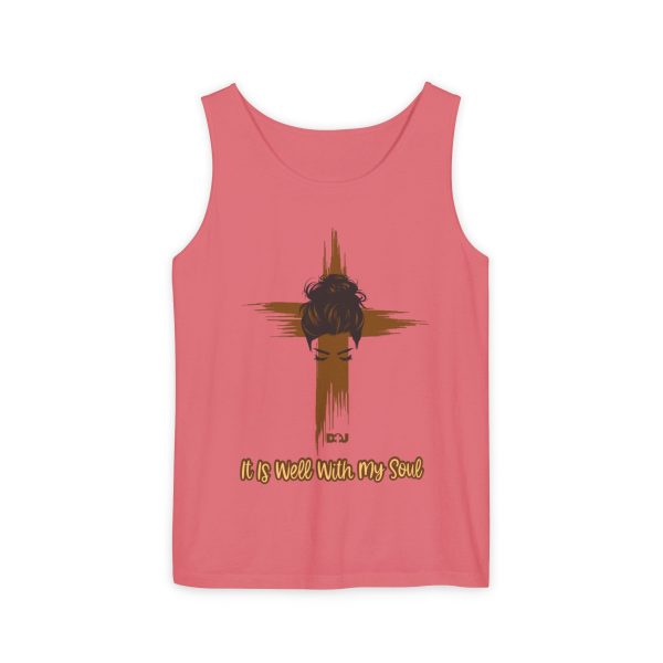 Spiritual Wellness Tank Top - It is Well With My Soul, Women's Apparel, Inspirational Gift, Summer Style, Faith-Based Fashion
