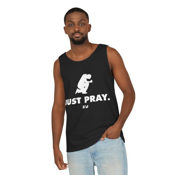 Unisex Tank Top, Just Pray Graphic Tank, Summer Beachwear, Casual Fitness Wear, Inspirational Clothing, Gift for Him/Her