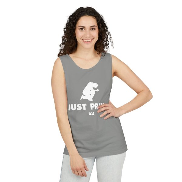 Unisex Tank Top, Just Pray Graphic Tank, Summer Beachwear, Casual Fitness Wear, Inspirational Clothing, Gift for Him/Her