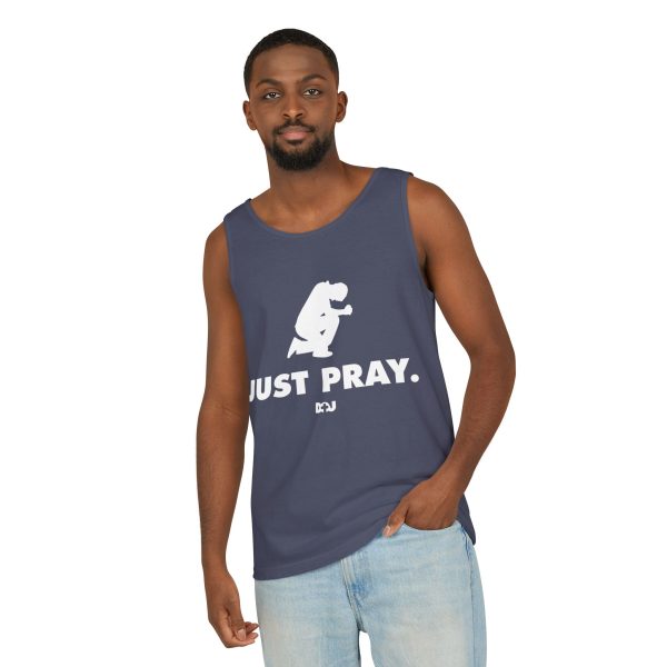 Unisex Tank Top, Just Pray Graphic Tank, Summer Beachwear, Casual Fitness Wear, Inspirational Clothing, Gift for Him/Her