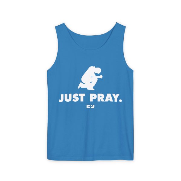 Unisex Tank Top, Just Pray Graphic Tank, Summer Beachwear, Casual Fitness Wear, Inspirational Clothing, Gift for Him/Her