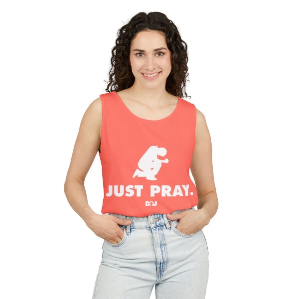 Unisex Tank Top, Just Pray Graphic Tank, Summer Beachwear, Casual Fitness Wear, Inspirational Clothing, Gift for Him/Her