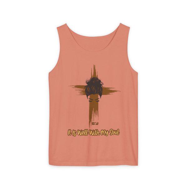 Spiritual Wellness Tank Top - It is Well With My Soul, Women's Apparel, Inspirational Gift, Summer Style, Faith-Based Fashion