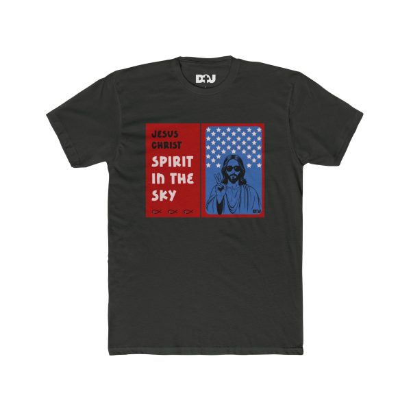 Retro Jesus Spirit Tee, Vintage Christ Graphic T-Shirt, Unisex Cotton Crew, Faith-Based Apparel, Casual Style, Religious Gift