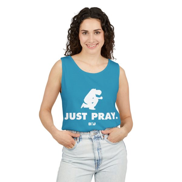 Unisex Tank Top, Just Pray Graphic Tank, Summer Beachwear, Casual Fitness Wear, Inspirational Clothing, Gift for Him/Her