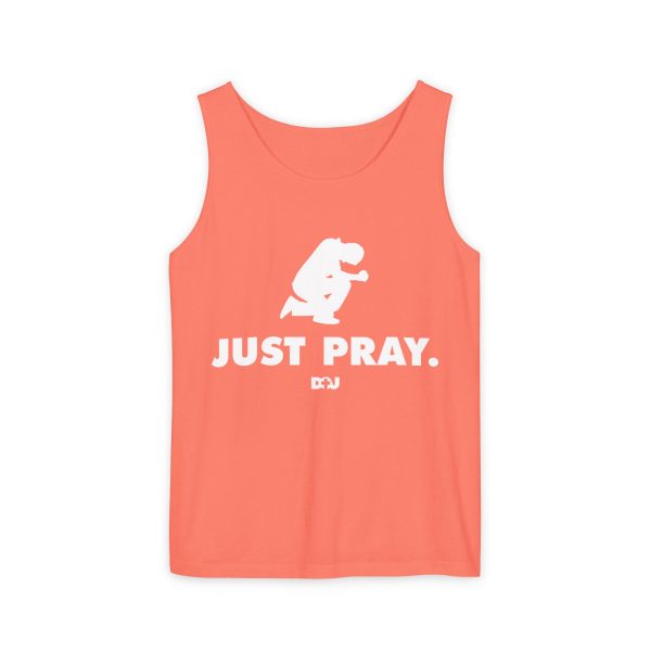 Unisex Tank Top, Just Pray Graphic Tank, Summer Beachwear, Casual Fitness Wear, Inspirational Clothing, Gift for Him/Her