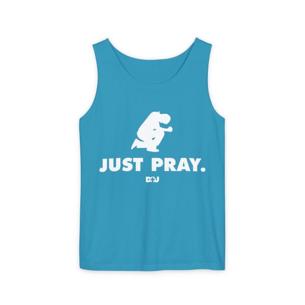 Unisex Tank Top, Just Pray Graphic Tank, Summer Beachwear, Casual Fitness Wear, Inspirational Clothing, Gift for Him/Her