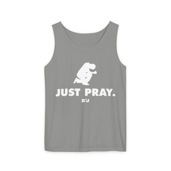 Unisex Tank Top, Just Pray Graphic Tank, Summer Beachwear, Casual Fitness Wear, Inspirational Clothing, Gift for Him/Her