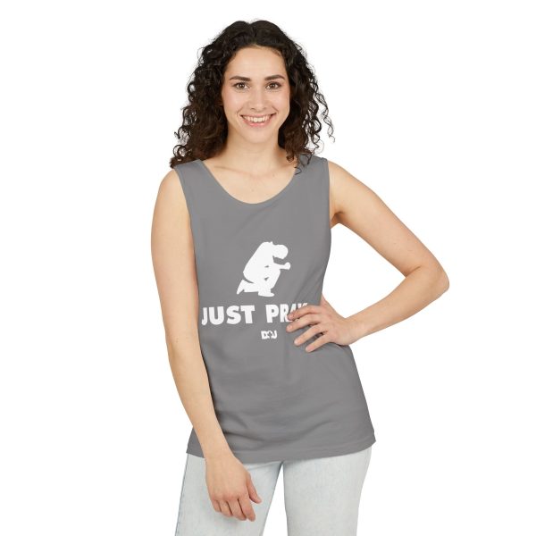 Unisex Tank Top, Just Pray Graphic Tank, Summer Beachwear, Casual Fitness Wear, Inspirational Clothing, Gift for Him/Her