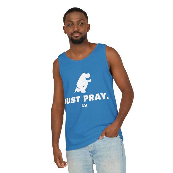 Unisex Tank Top, Just Pray Graphic Tank, Summer Beachwear, Casual Fitness Wear, Inspirational Clothing, Gift for Him/Her