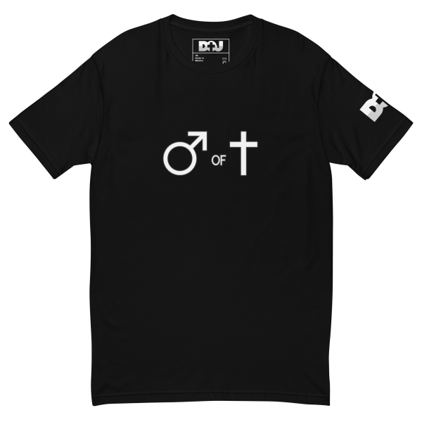 Black t-shirt - Man of God symbols - Unisex