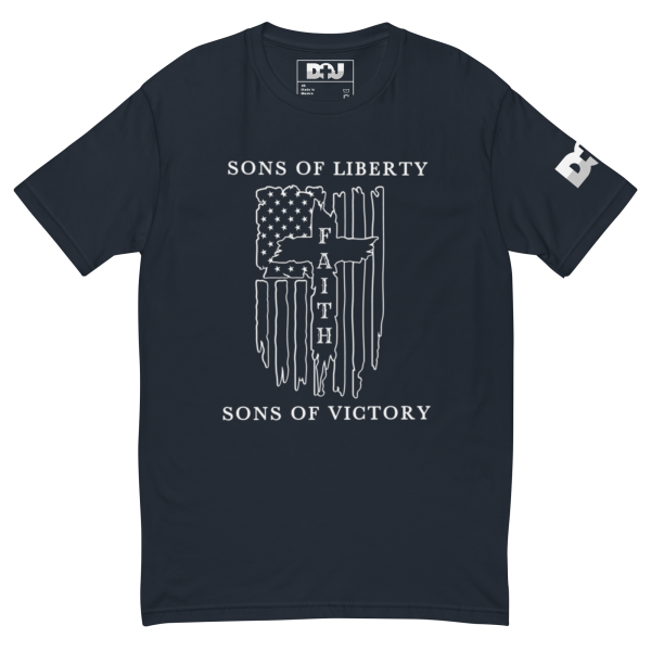 oft cotton blend short-sleeve shirt - Midnight Navy - Liberty and Victory