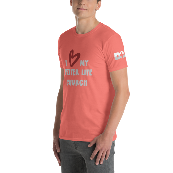 Soft cotton blend short-sleeve shirt - coral silk - BLC