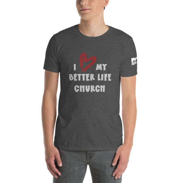 Soft cotton blend short-sleeve shirt - dark heather grey - BLC