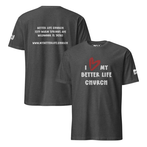 Soft cotton blend short-sleeve shirt - dark heather grey - BLC