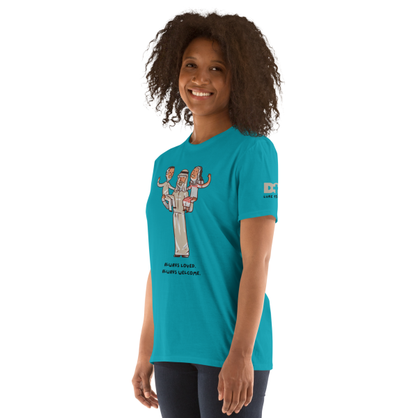 Unisex Soft Cotton Tee Tropical Blue
