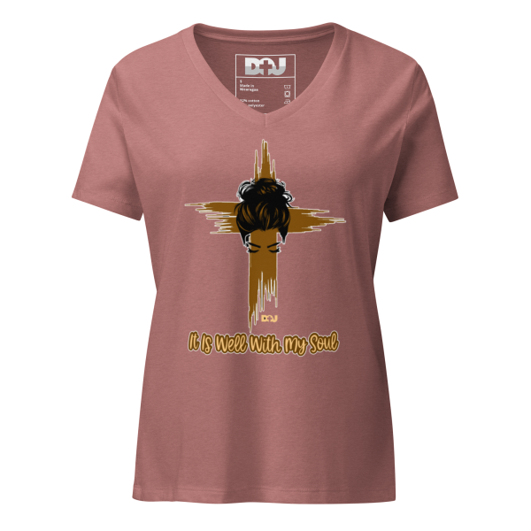 It Is Well With My Soul -Women's Relaxed V-Neck T-Shirt